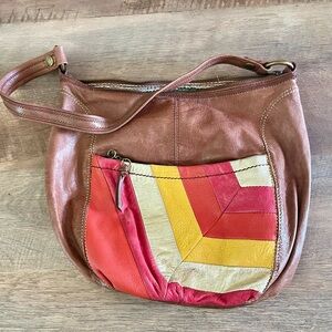 Vintage 70’s retro leather Sak purse